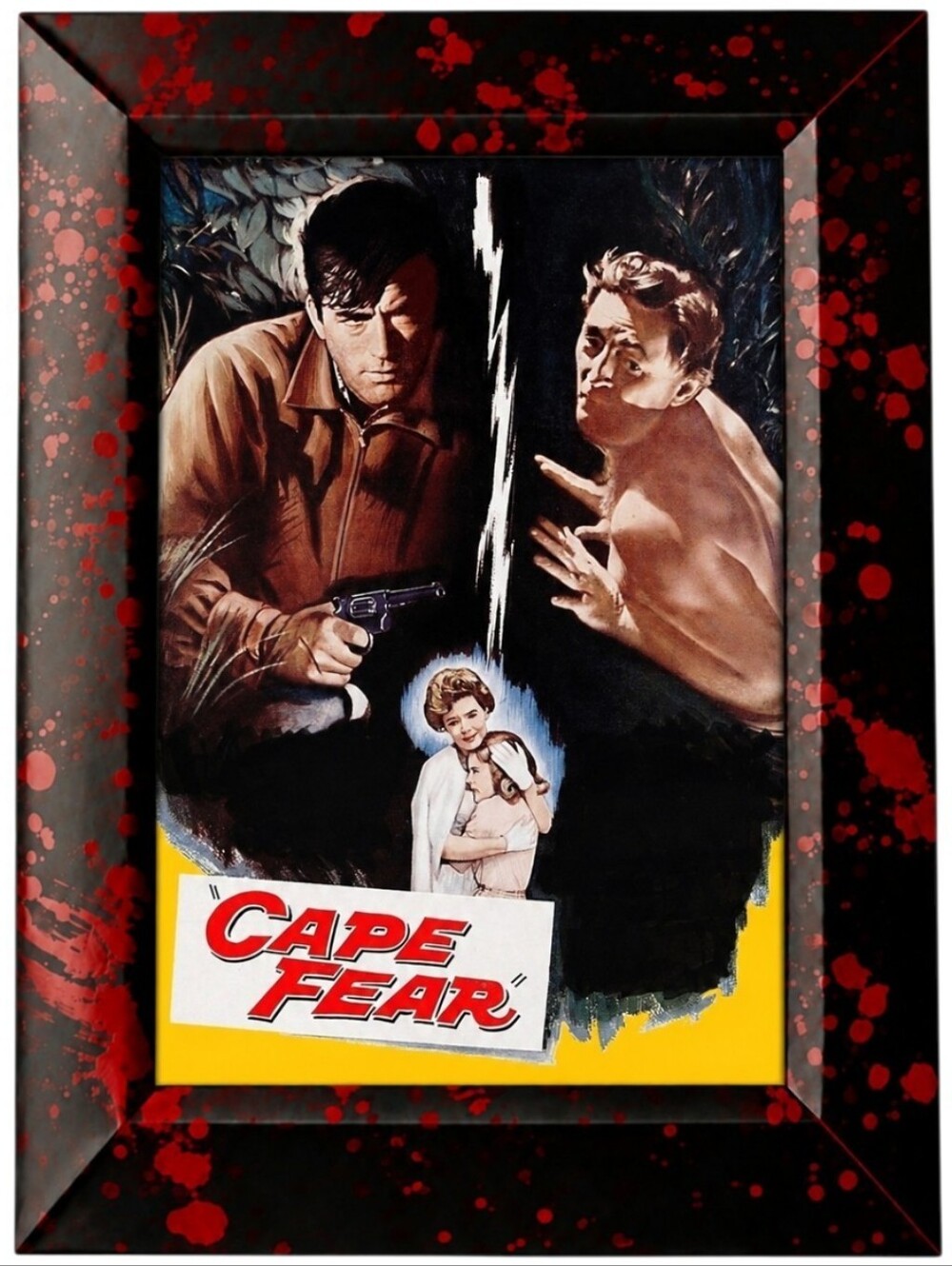 Vintage Original Bloody Cape FEAR Serial Killer Crime Halloween Framed Art Print